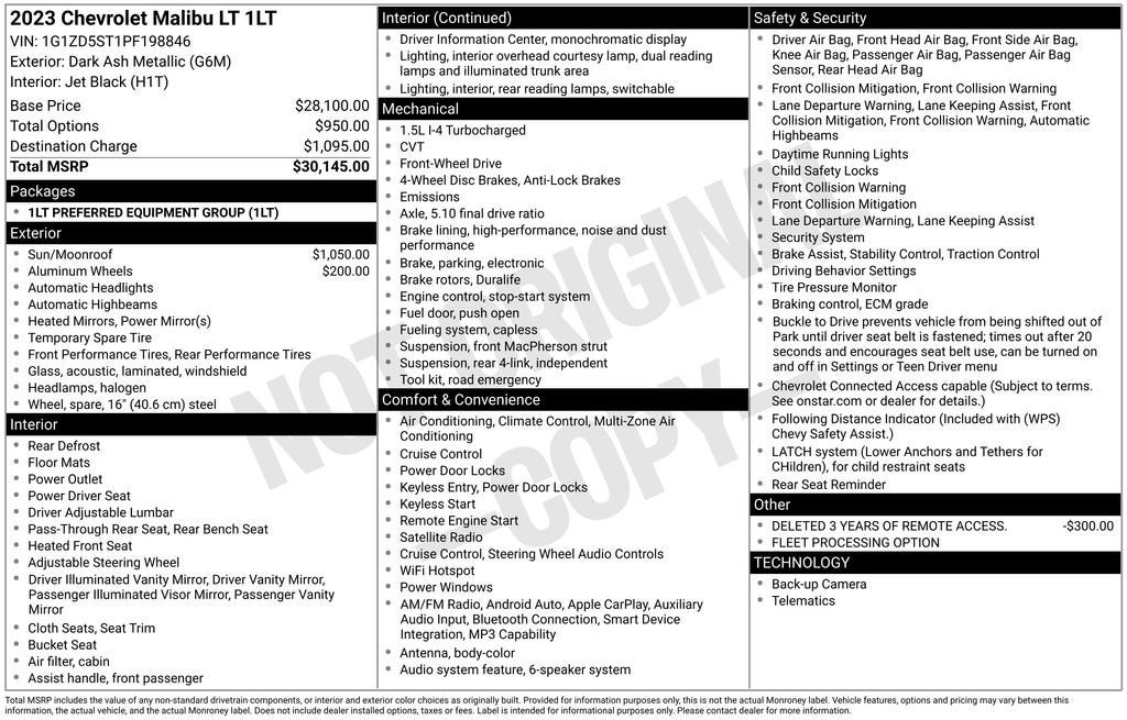 2023 Chevrolet Malibu LT