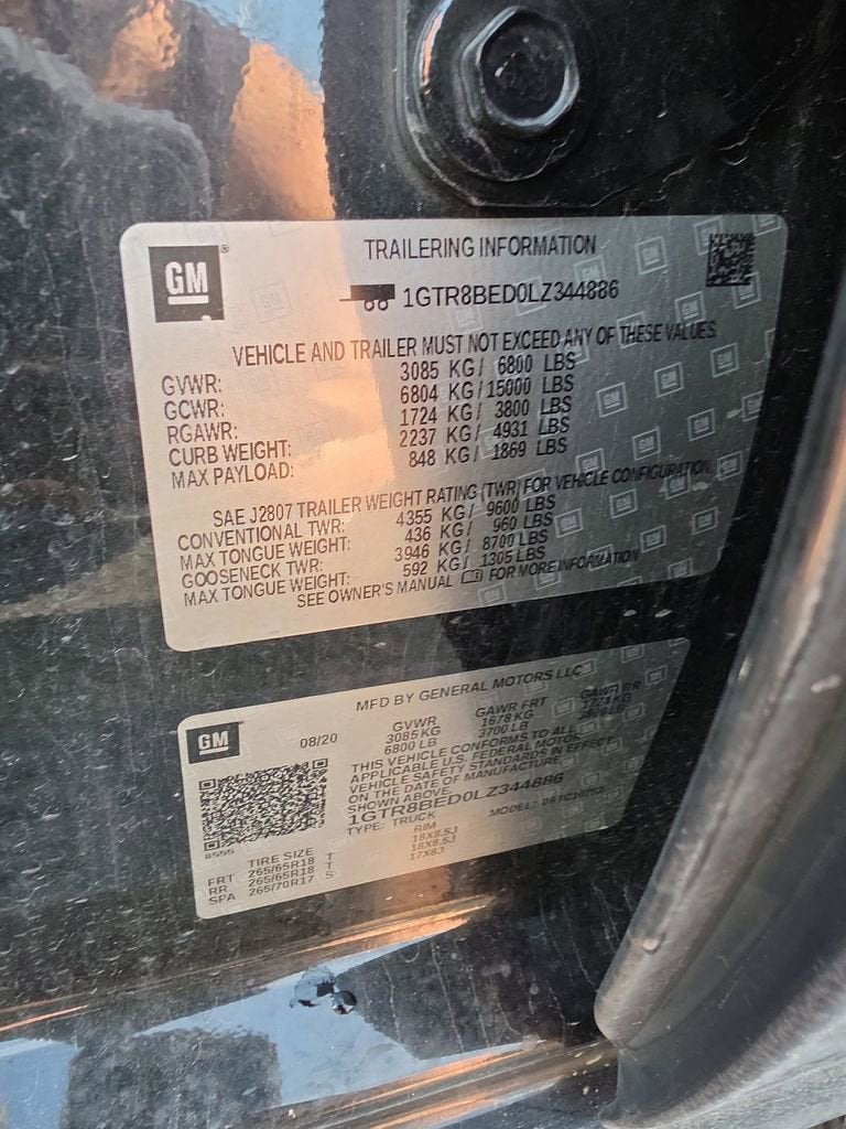 2020 GMC Sierra 1500 SLE