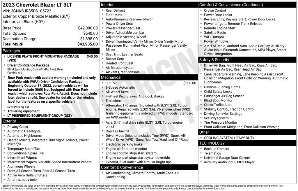 2023 Chevrolet Blazer 3LT
