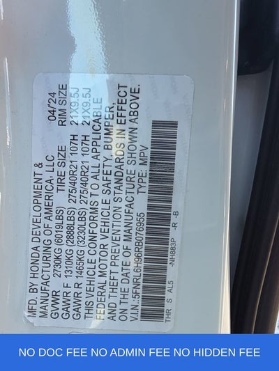 2024 Honda Odyssey Elite