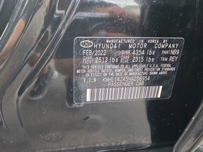 2022 Hyundai Sonata SEL