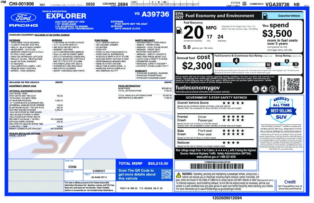 2027 Ford Explorer ST