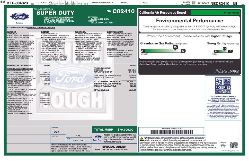 2022 Ford F-350SD Lariat