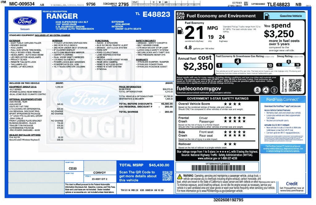2026 Ford Ranger XLT