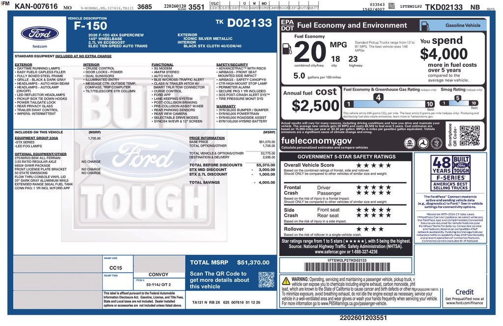 2026 Ford F-150 STX