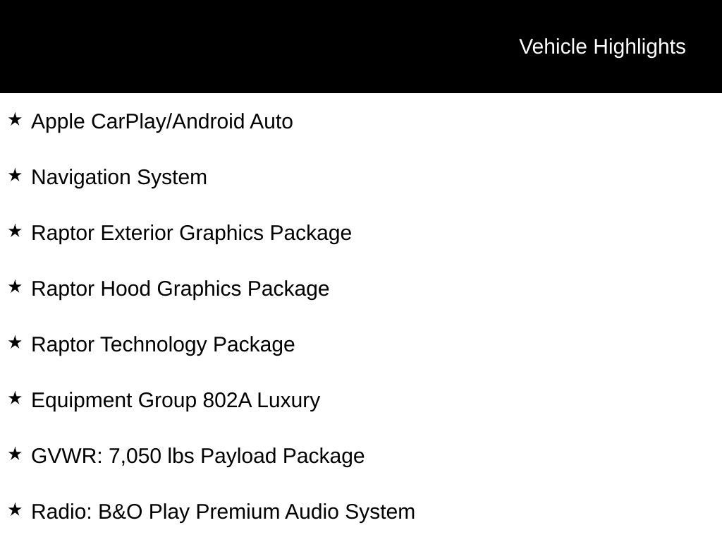2018 Ford F-150 Raptor