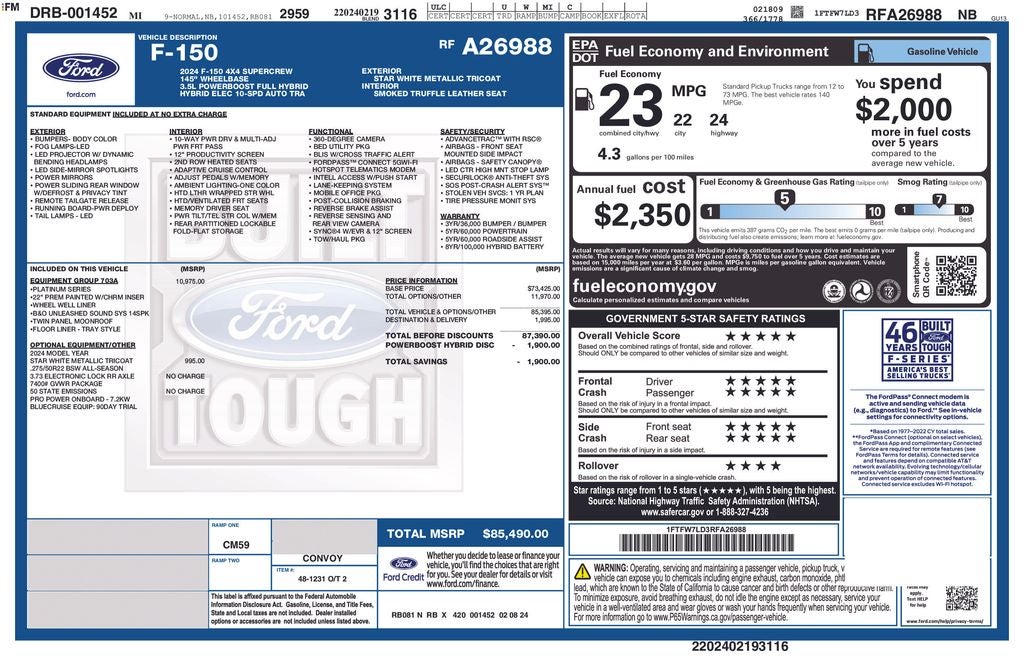 2024 Ford F-150 Platinum