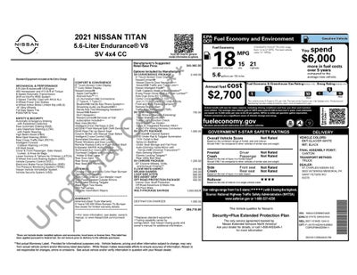 2021 Nissan Titan SV