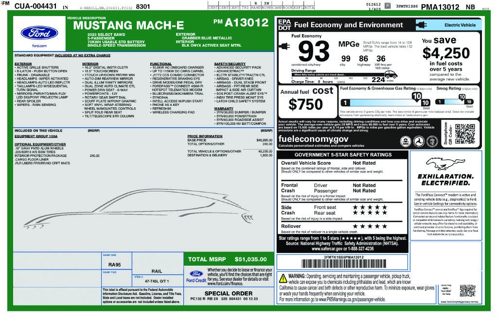 2023 Ford Mustang Mach-E Select