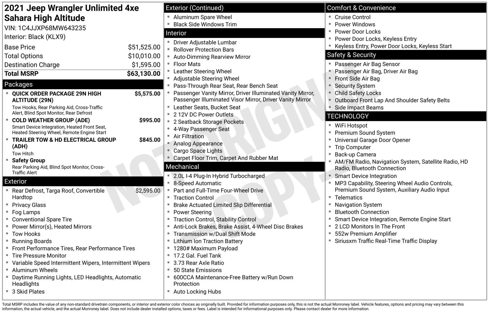 2021 Jeep Wrangler Unlimited Sahara High Altitude 4xe