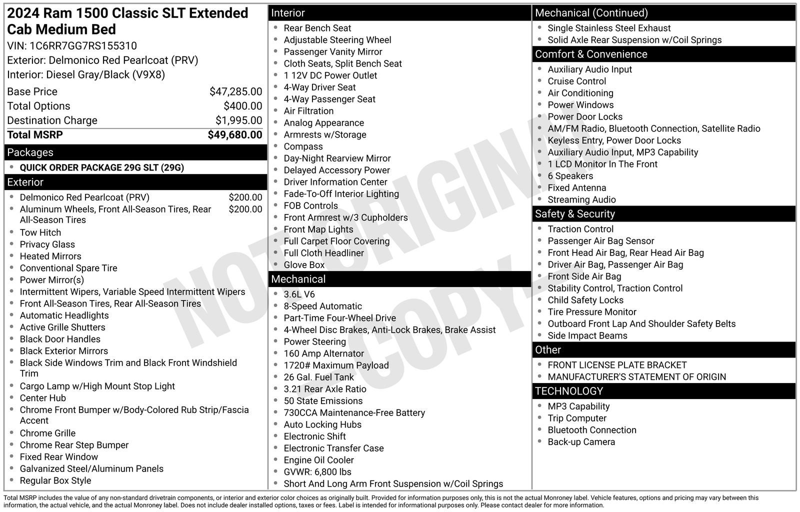 2024 RAM 1500 Classic SLT
