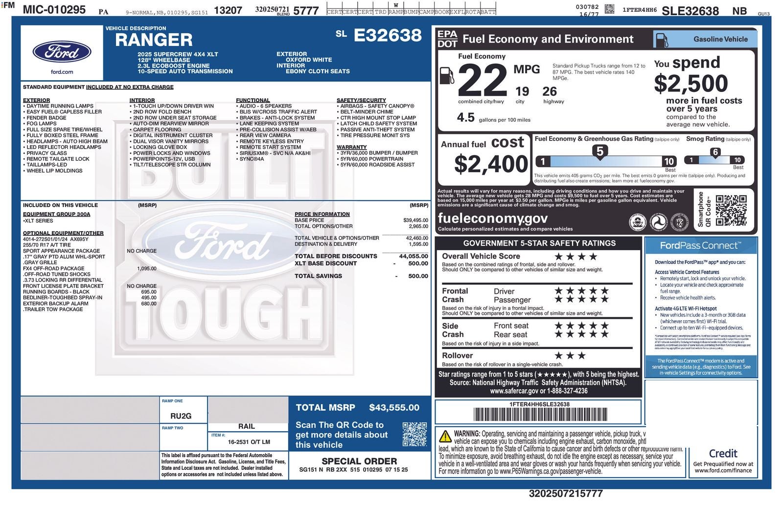 2025 Ford Ranger XLT