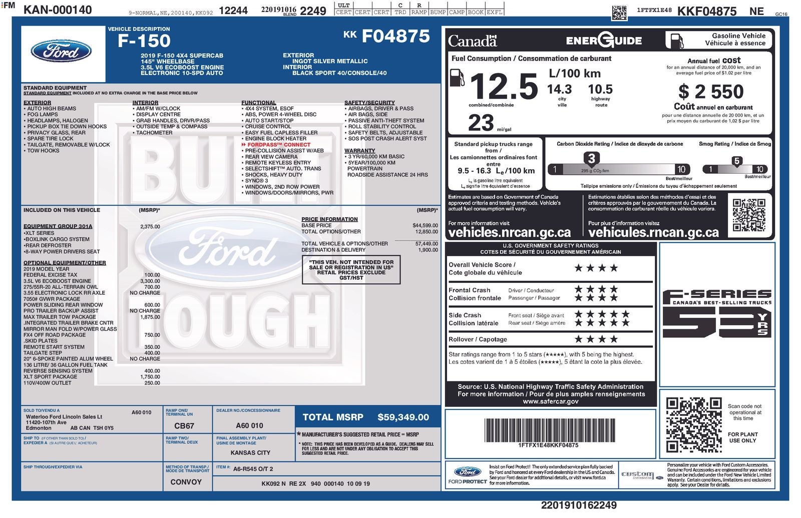 2019 Ford F-150 XLT