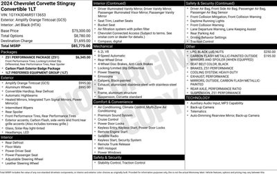 2024 Chevrolet Corvette Stingray 1LT
