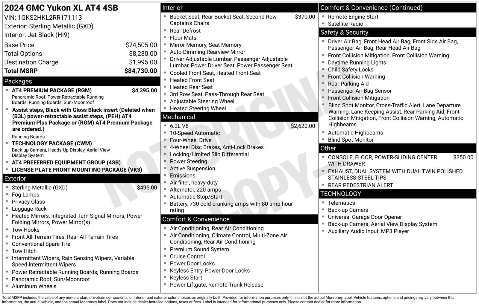2024 GMC Yukon XL AT4