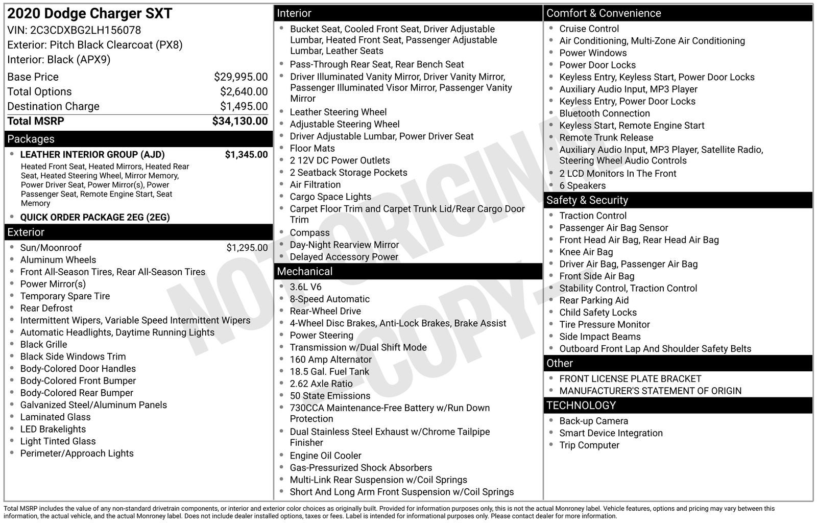 2020 Dodge Charger SXT