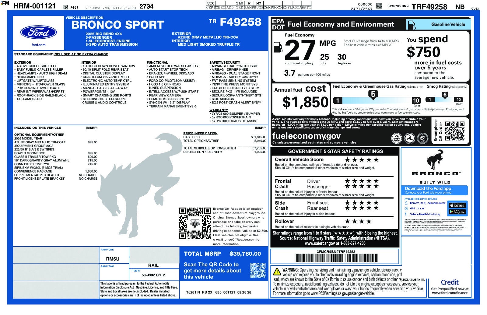 2026 Ford Bronco Sport Big Bend