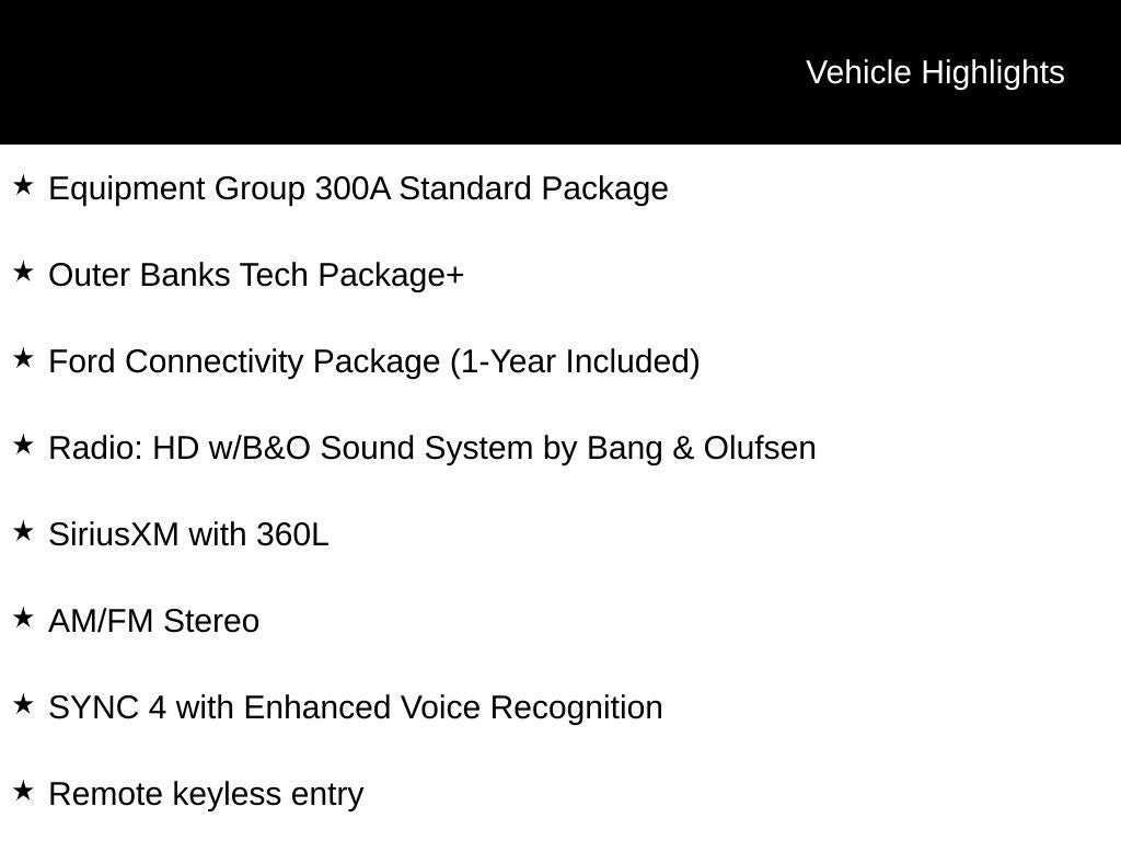 2026 Ford Bronco Sport Outer Banks