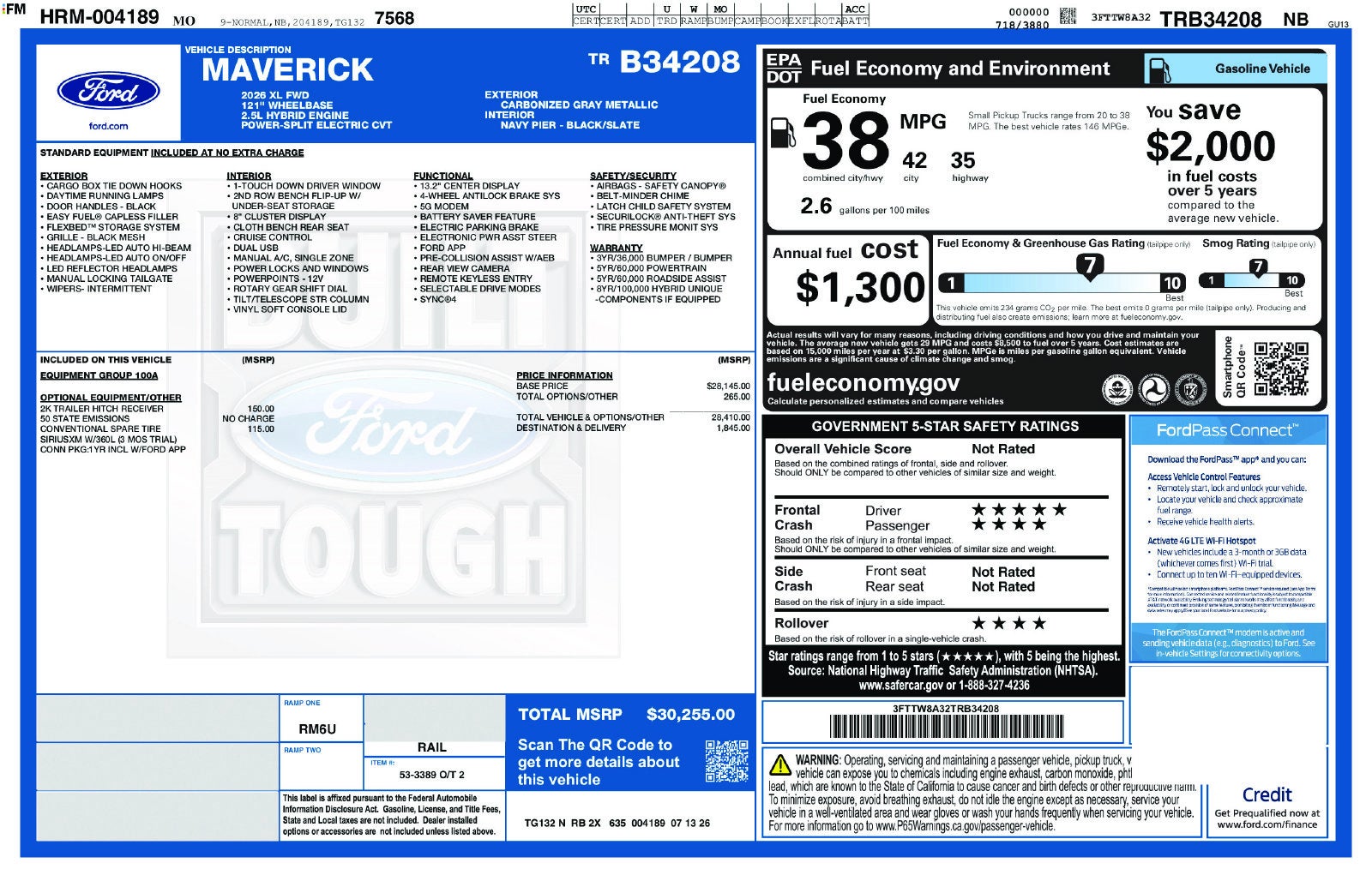 2026 Ford Maverick XL
