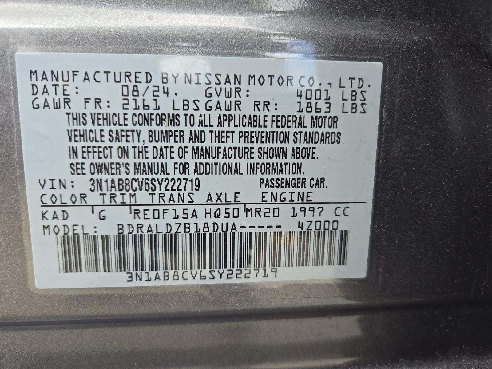 2025 Nissan Sentra SV