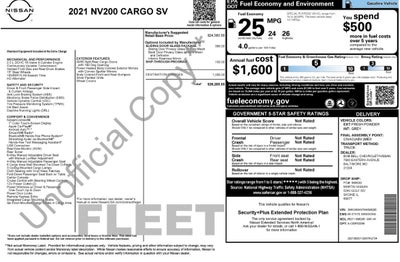 2021 Nissan NV200 SV