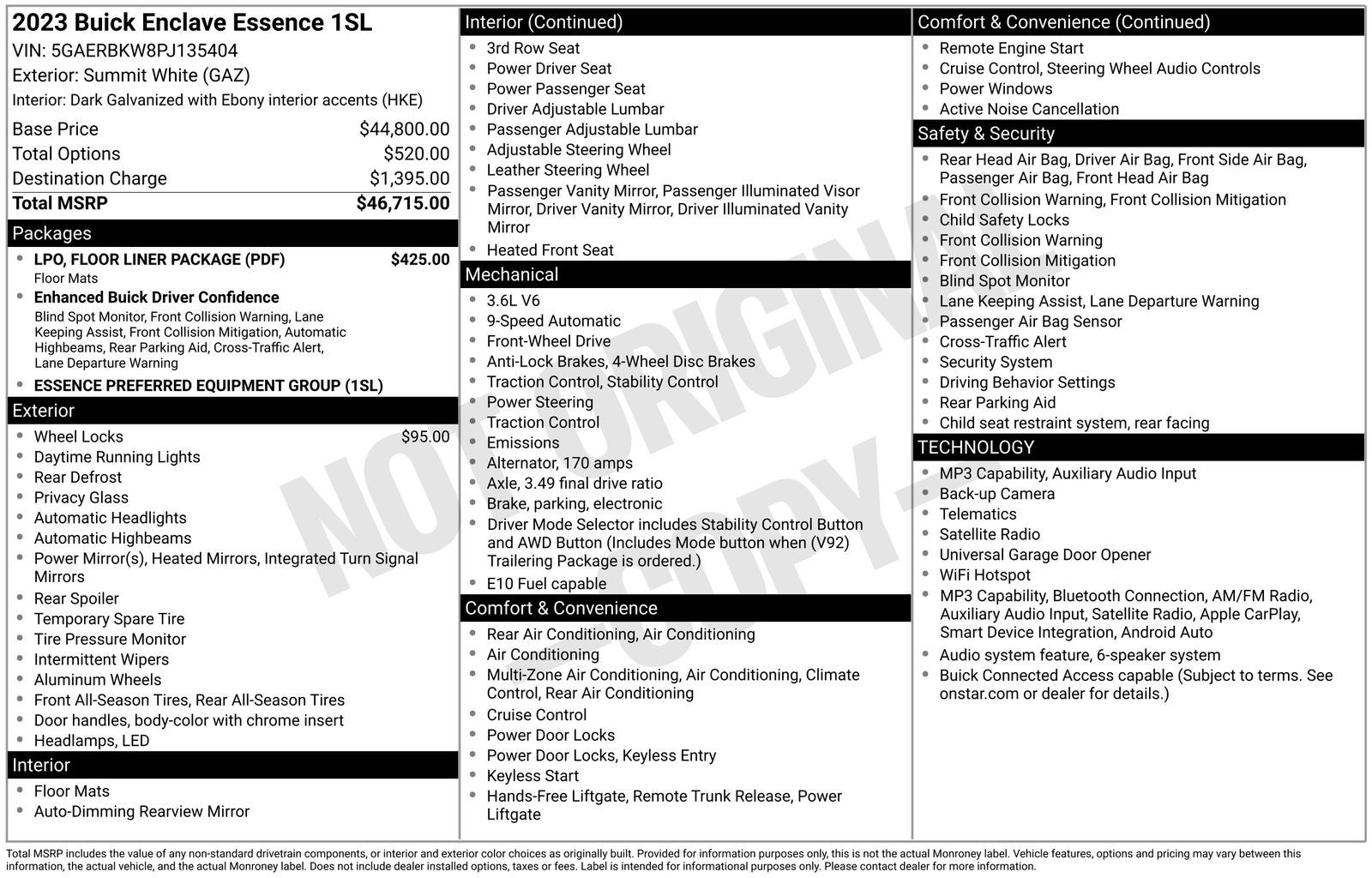 2023 Buick Enclave Essence
