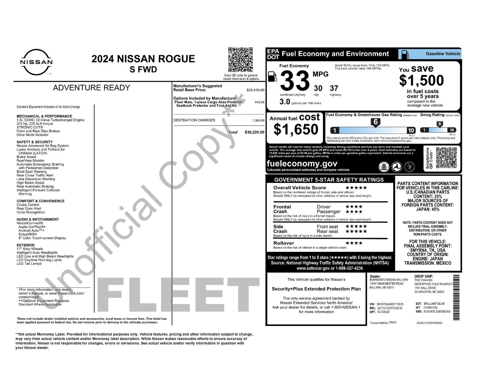 2024 Nissan Rogue S