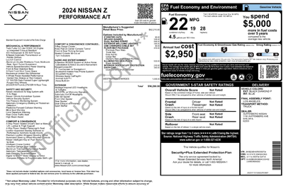 2024 Nissan Z Performance *Blue Interior*