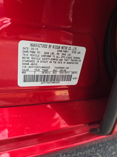 2020 INFINITI Q50 Red Sport 400 AWD