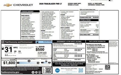 2026 Chevrolet TrailBlazer LT