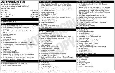 2024 Hyundai Kona N Line